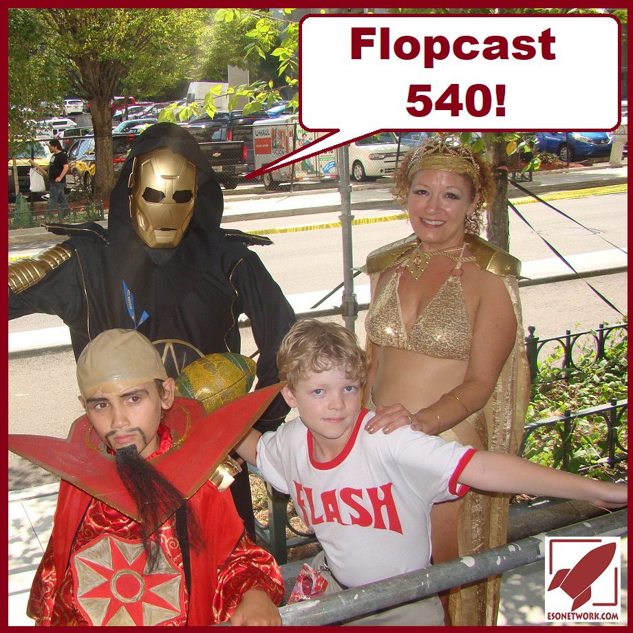 Flopcast 540 family in Flash Gordon costumes