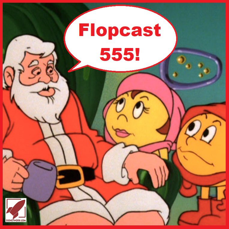 Flopcast 555 Santa with Ms Pac-Man and Pac-Man