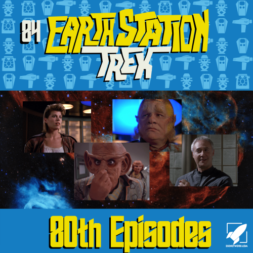 80th Episodes Podcast graphic